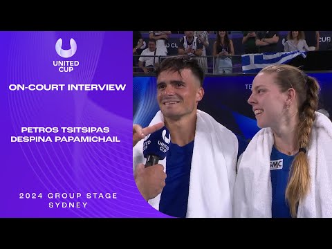 Tsitsipas/Papamichail On-Court Interview | United Cup 2024 Group B