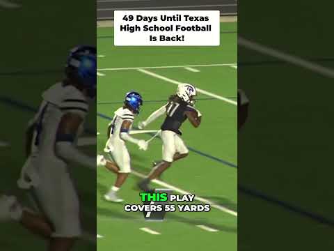 Posting 1 play every day until Texas High School Football is back!49 Days left!