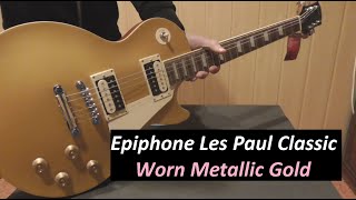 Video thumbnail for Epiphone Les Paul Classic Worn Metallic Gold by Ruby Dimas Studio