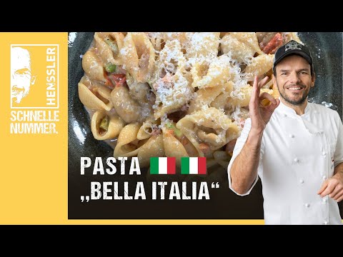 Quick Pasta with Mushroom and Bacon Cream Sauce Recipe by Steffen Henssler | Budget-Friendly Recipes