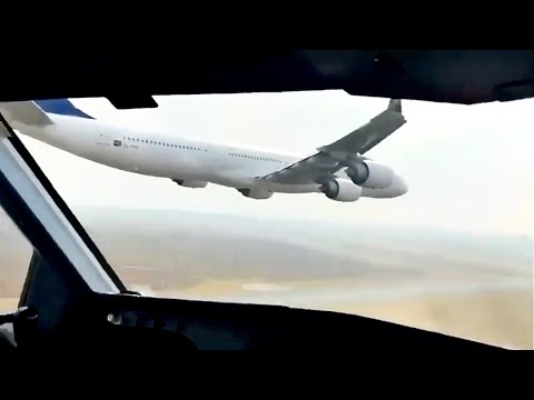 Plane Flies Too Close To Another Plane