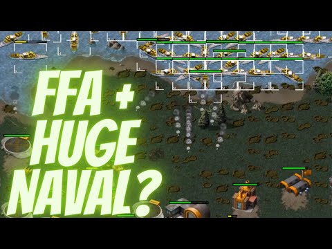 Command & Conquer remastered Collection FFA + Huge NAVAL?