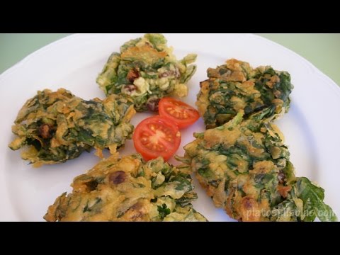 Tortitas de espinacas y pasas