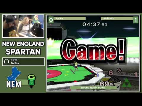 NE Melee Spartan 2 - Kacey (Falco) vs. bonfire10 (Sheik) - SSBM Pools