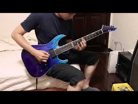 ESP EII horizon NT2 blue-purple+fishman fluence+Mooer preamp live