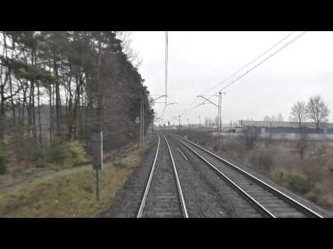 Odcinek Kędzierzyn-Koźle - Zdzieszowicie - Opole Gł. z tyłu pociągu TLK Zefir - Linia kolejowa E30