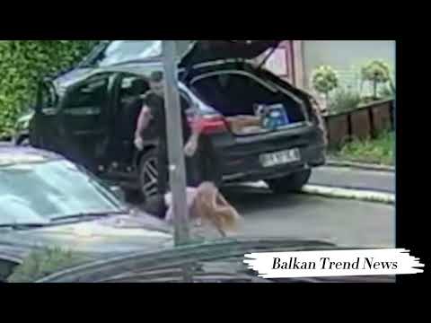 ISPLIVAO SNIMAK JEZIVOG NAPADA NA SLOBINU ŽENU! Bivši suprug je zverski bacio na asfalt!