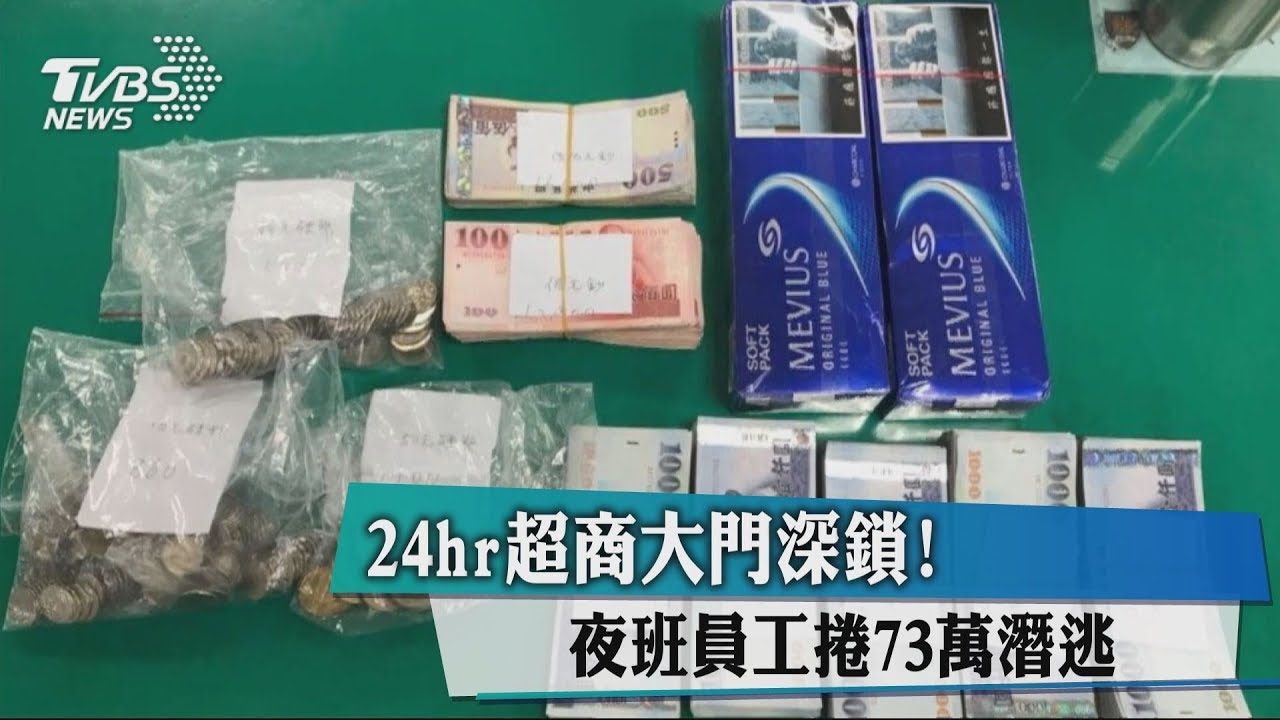 24hr超商大門深鎖 夜班員工捲73萬潛逃