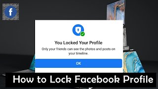 how to Lock facebook profile | Facebook profile Lock on pc and Mobile