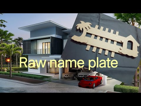 Like mdf wooden name plate (mdf), for home, size/dimension: ...