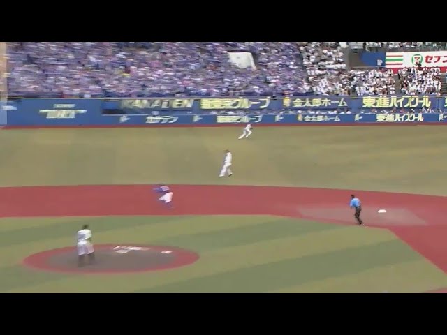 【5回表】ジャンプ一番!! マリーンズ・友杉篤輝 投手を助けるビッグプレーを魅せる!!  2024年6月15日 千葉ロッテマリーンズ 対 中日ドラゴンズ