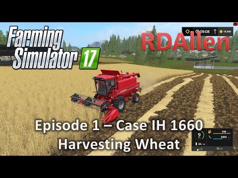 Farming Simulator 17 Gold Crest Valley E1 - Lets Go!  Harvesting