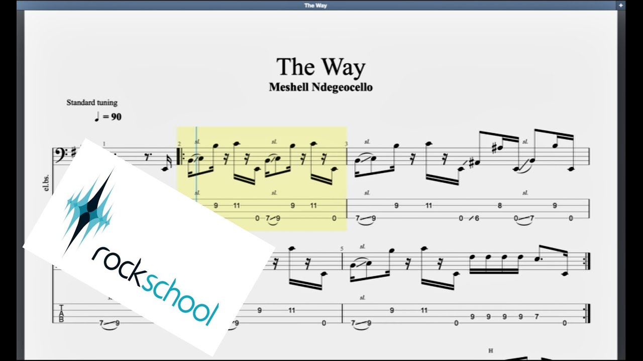 The Way Rockschool Grade 6 Bass