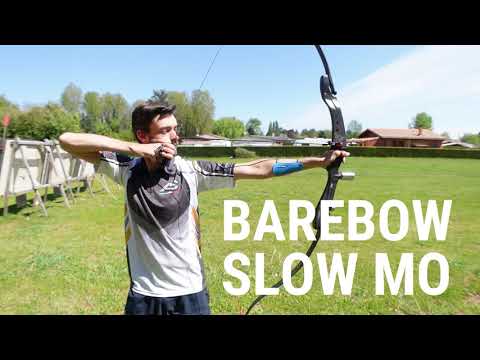 Barebow shooting form in slow motion | Technique de l'arc nu au ralenti | David Jackson