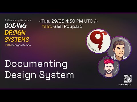 Coding Design Systems - ep13 - Documenting design system, with Gaël Poupard