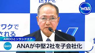 ANAが中堅2社を子会社化 AIRDOとソラシドエア【WBS】