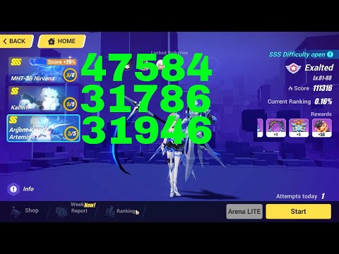 Honkai Impact 3 Exalted MA Top 100 - SSS MHT-3B, Kallen, AKA [111316] (5/12/2022)