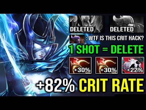 +82% CRIT CHANCE Instant 1 Shot Double Daedalus Phantom Assassin | OP Crit Every Hit Dota 2