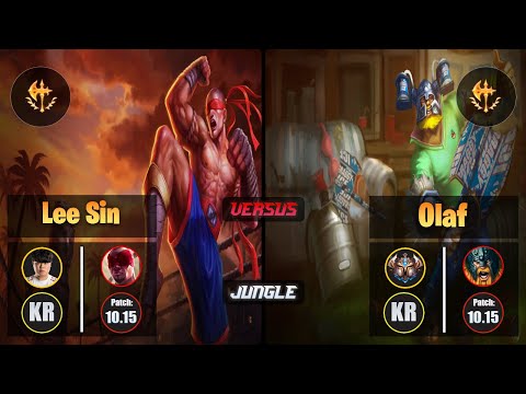Clid LEE SIN (Jungle) [Conqueror] VS OLAF - Challenger KR Patch 10.15