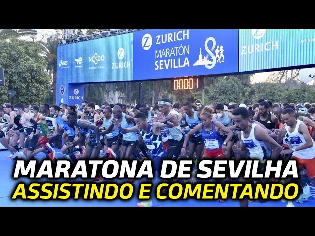 MARATONA de SEVILHA 2023 | assistindo e comentando