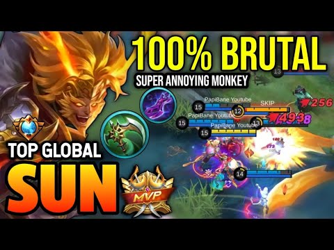 SUN BEST BUILD 2023 | TOP GLOBAL SUN GAMEPLAY | MOBILE LEGENDS✓