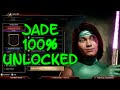 Jade Showcase All Gear Skins Cinematics Finishers Unlocked Mortal Kombat 11