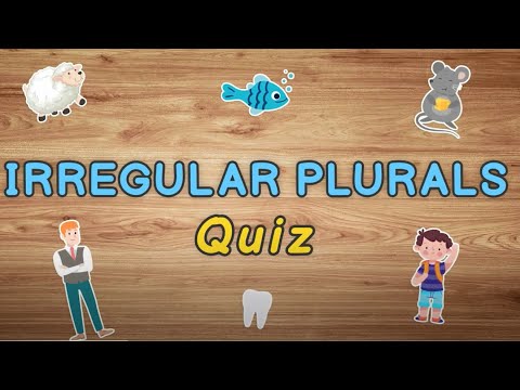 Irregular plurals quiz