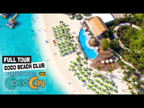Coco Beach Club | Full Walkthrough Tour & Review | Perfect Day Coco Cay | 4K