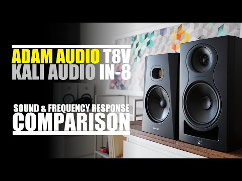 Adam Audio T8V  vs  Kali Audio IN-8  ||  Sound & Frequency Response Comparison