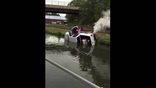 Sinking truck in river
