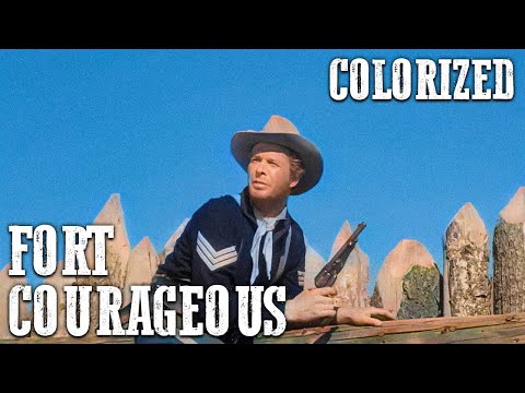 Fort Courageous | COLORIZED | Action | Old Western Movie | Cowboys