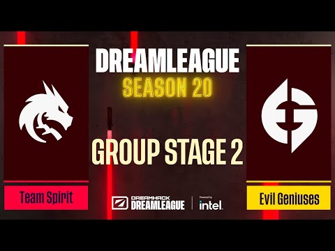 Dota2 - Team Spirit vs Evil Geniuses - Game 1 - DreamLeague Season 20 - Group Stage 2