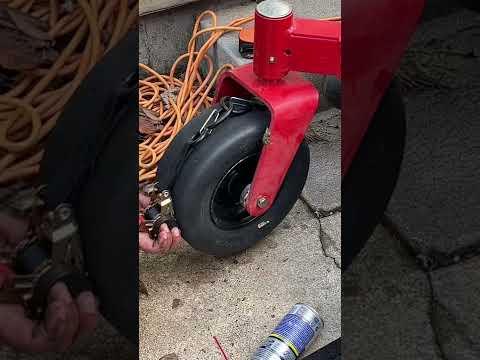 How to fix your lawn mower tire if it comes off the rim. #lawncarehowto #howto #changeyourtirediy