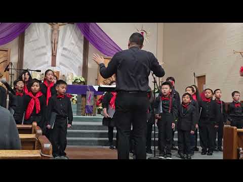 IA sings: Aedan sings Carol of the angels in Saint bede Advent and the Christmas Concert
