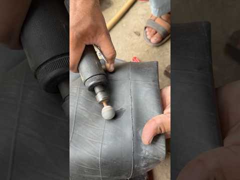 Heavy Truck Tyre Tube Puncture Repair with Electrical Heater 🔥🔧🚛