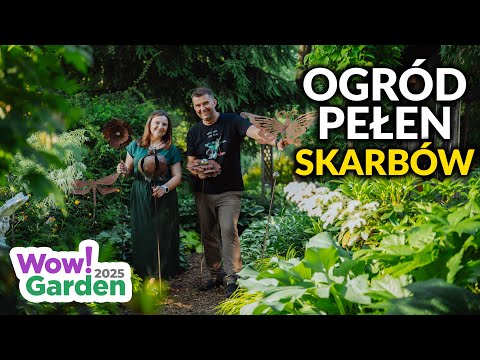 Niesamowity ogród z pięknymi dekoracjami. Ogród pełen skarbów. Projekt Wow!Garden2025
