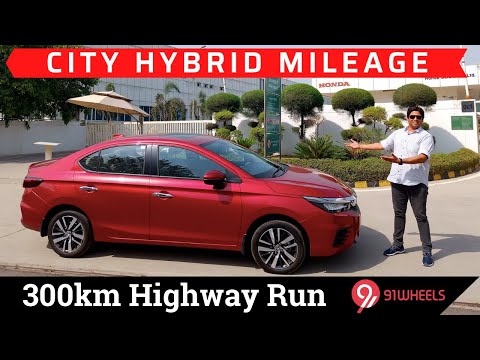 Honda City Hybrid Mileage Run || 300km Highway Fuel Economy Test || e-HEV Sedan 