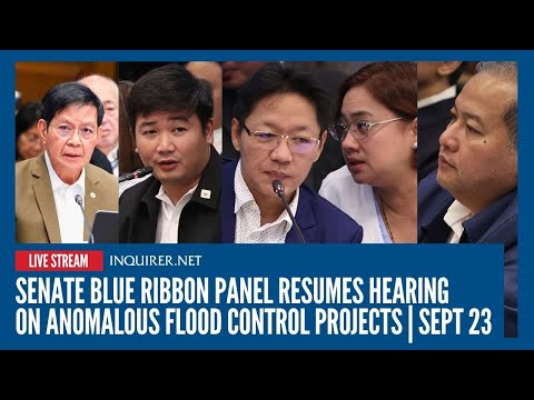 LIVE: Senate blue ribbon panel resumes hearing on anomalous flood control projects | Sept 23
