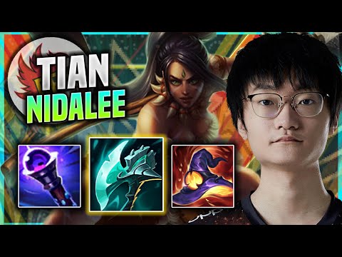 LEARN HOW TO PLAY NIDALEE JUNGLE LIKE A PRO! - FPX Tian Plays Nidalee JUNGLE vs Lee Sin! |