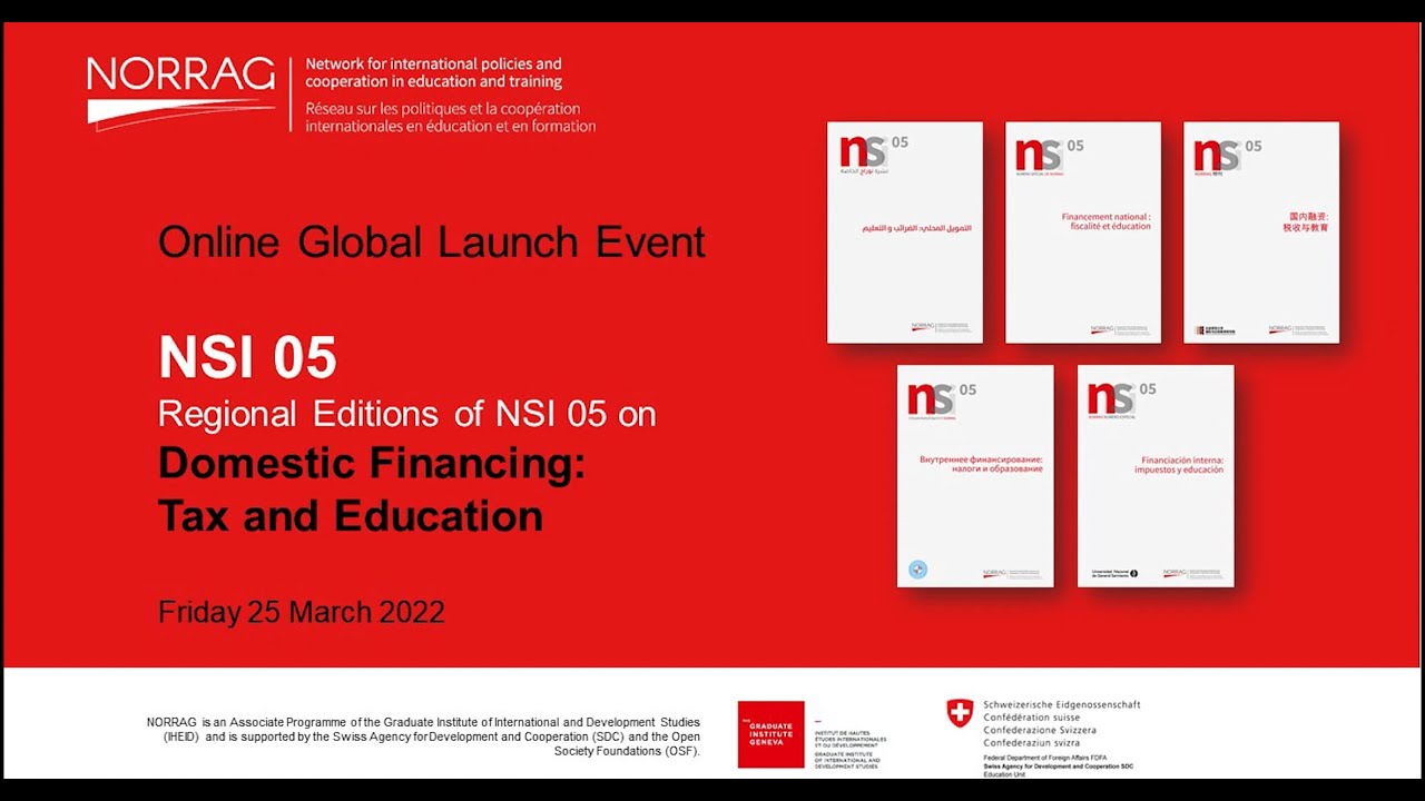 Regional Launch NSI 05 - Domestic Financing: Tax and Education - Arabic