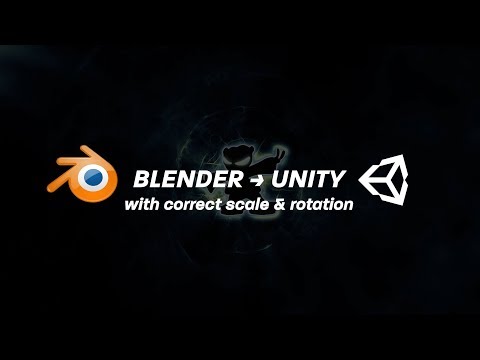 Blender to Unity with Correct Scale and Rotation