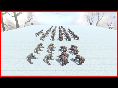 2xHP OLD GORO VS NEW GORO - ANIMAL REVOLT BATTLE SIMULATOR