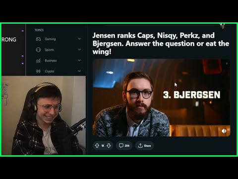 Caedrel Reacts To Jensen's SPICY Tierlist