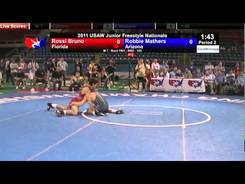 Junior Freestyle 125 - Rossi Bruno (FL) vs. Robbie Mathers (AZ)