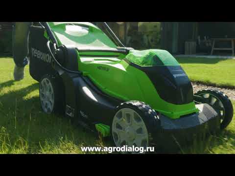 Аккумуляторная газонокосилка Greenworks G40LM41