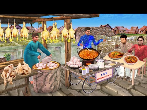 Chicken Shop Wala Safalta Chicken Curry Cooking Street Food Hindi Kahani Moral Stories Comedy Video