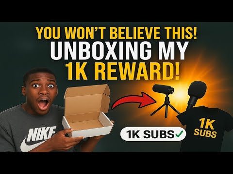 Unboxing My Wireless Mic & Tripod + My 1K Subs Surprise 
