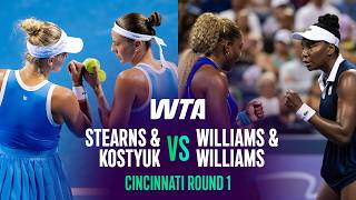 Stearns/Kostyuk vs. Williams/Williams | 2026 Cincinnati Round 1 | WTA Match Highlights