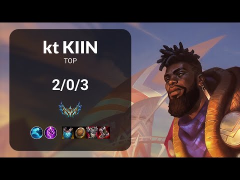kt Kiin K'Sante vs Olaf TOP - KR CHALLENGER Patch 14.3