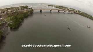 preview picture of video 'Puente de la barra, Cienaga Tasajera Giktek Skyvideo Colombia Cybul'